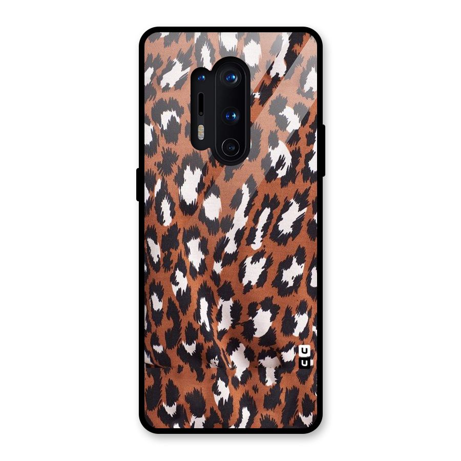 Leapord Design Glass Back Case for OnePlus 8 Pro