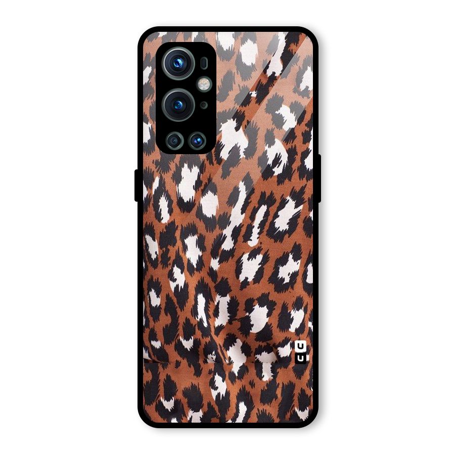 Leapord Design Glass Back Case for OnePlus 9 Pro
