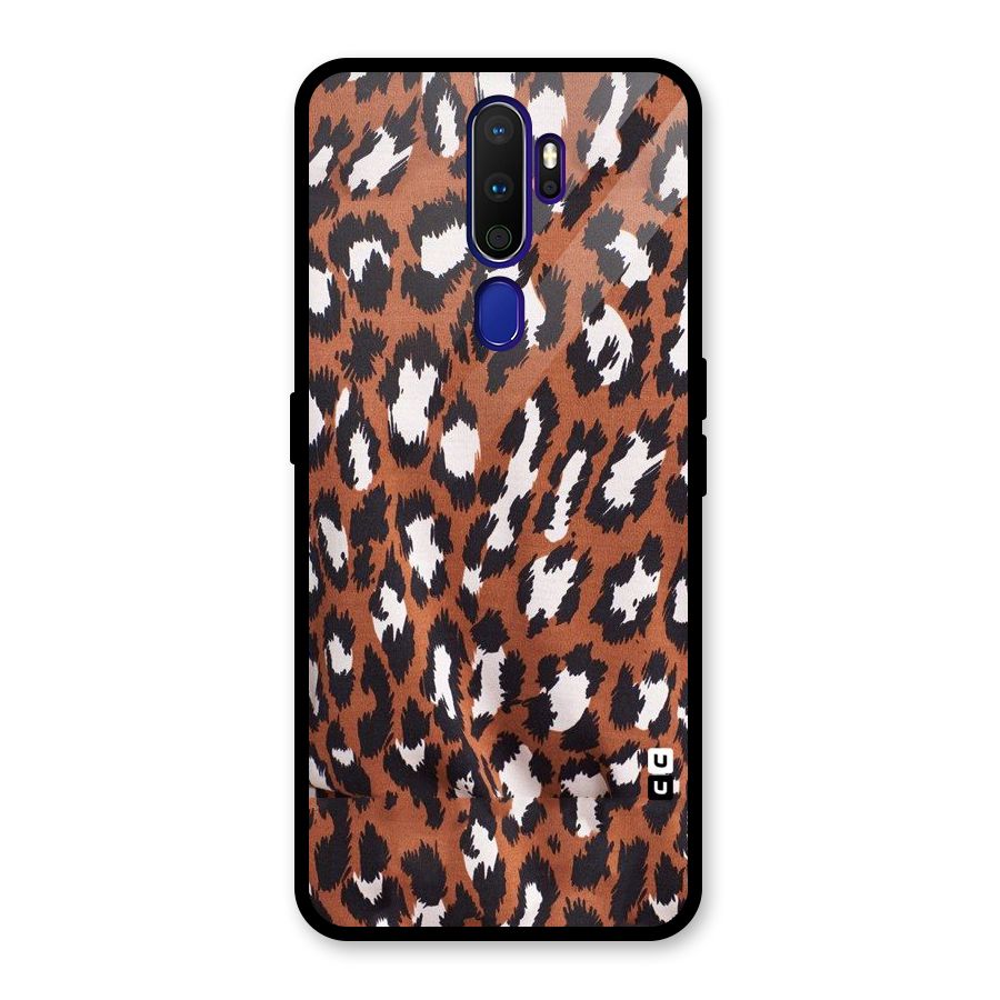 Leapord Design Glass Back Case for Oppo A9 (2020)