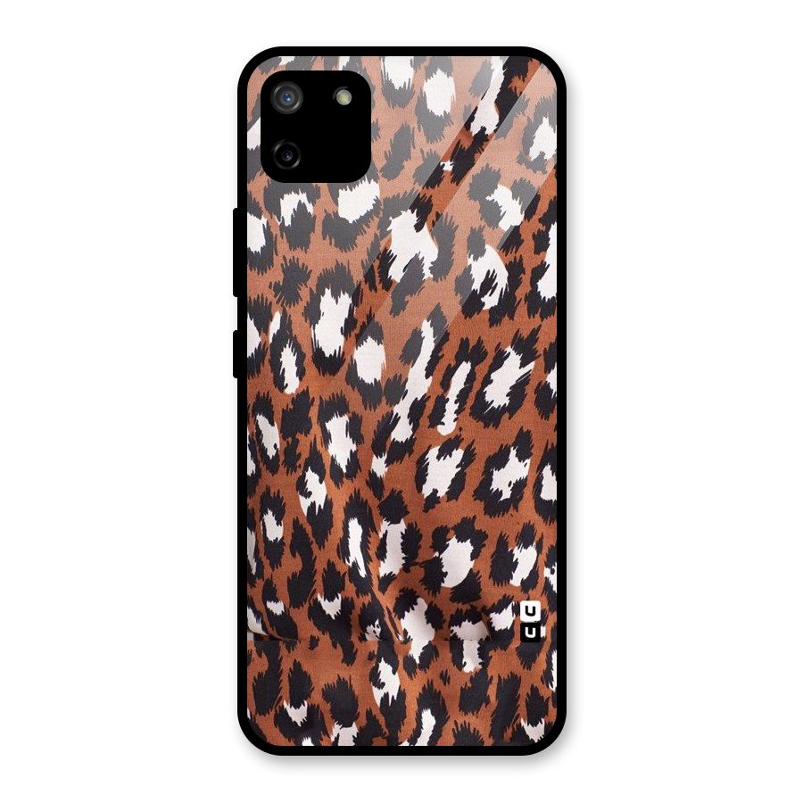 Leapord Design Glass Back Case for Realme C11