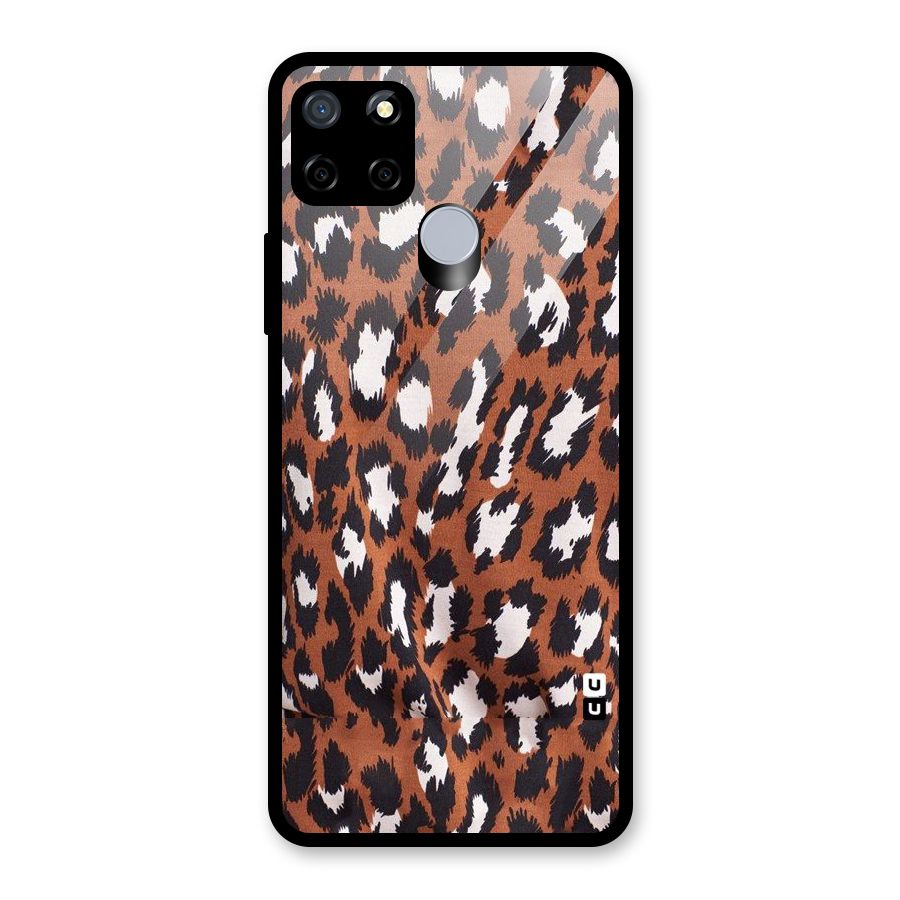 Leapord Design Glass Back Case for Realme Narzo 30A
