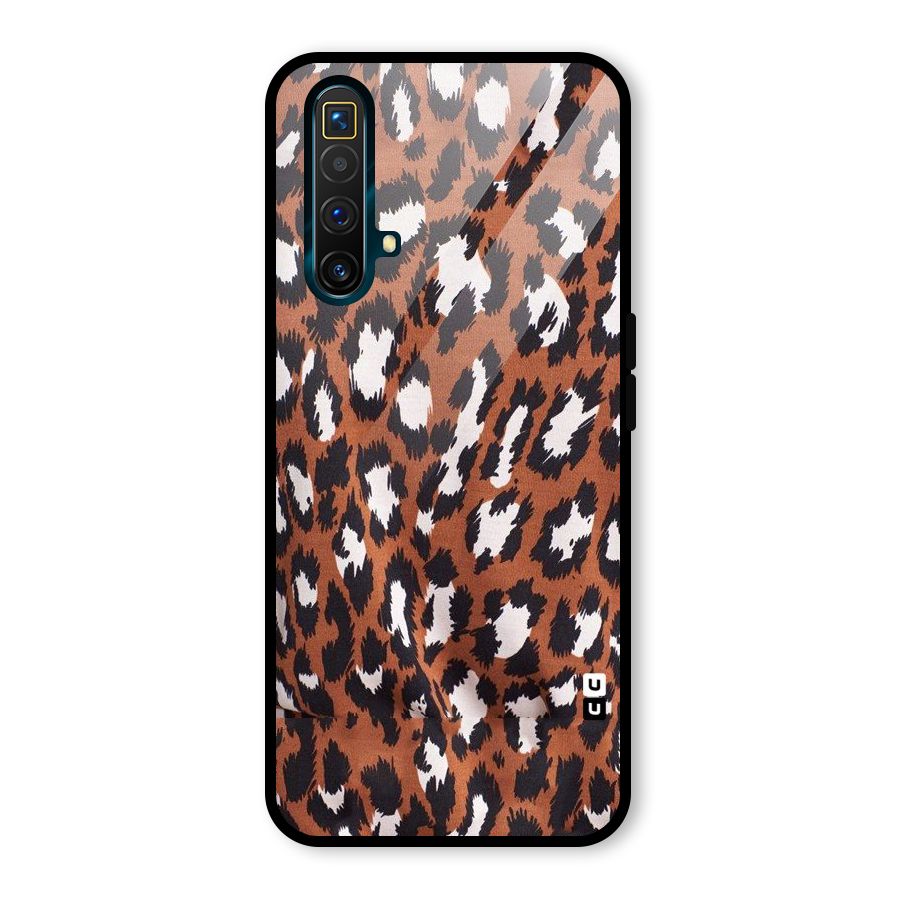Leapord Design Glass Back Case for Realme X3 SuperZoom