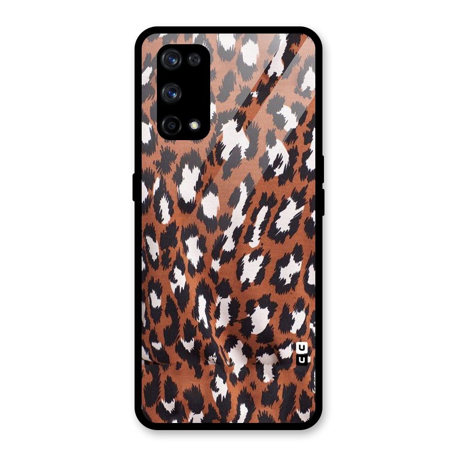 Leapord Design Glass Back Case for Realme X7 Pro