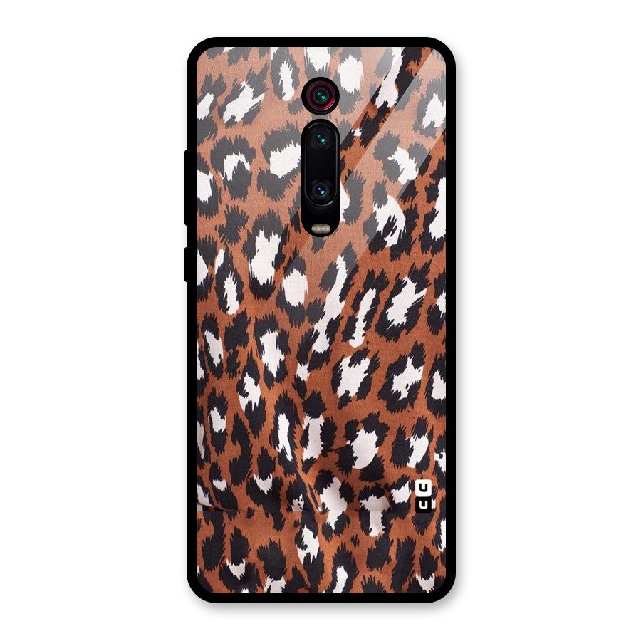 Leapord Design Glass Back Case for Redmi K20 Pro