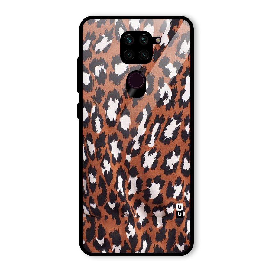 Leapord Design Glass Back Case for Redmi Note 9