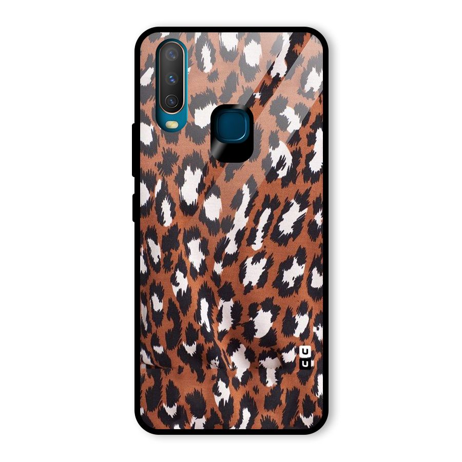 Leapord Design Glass Back Case for Vivo U10