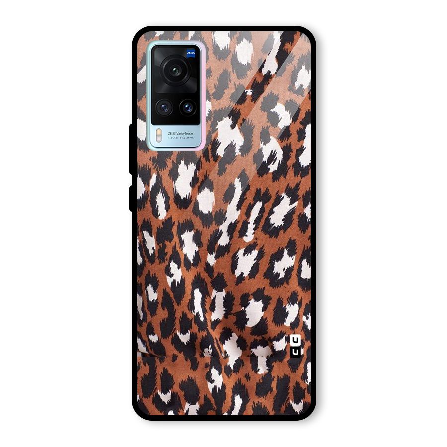 Leapord Design Glass Back Case for Vivo X60
