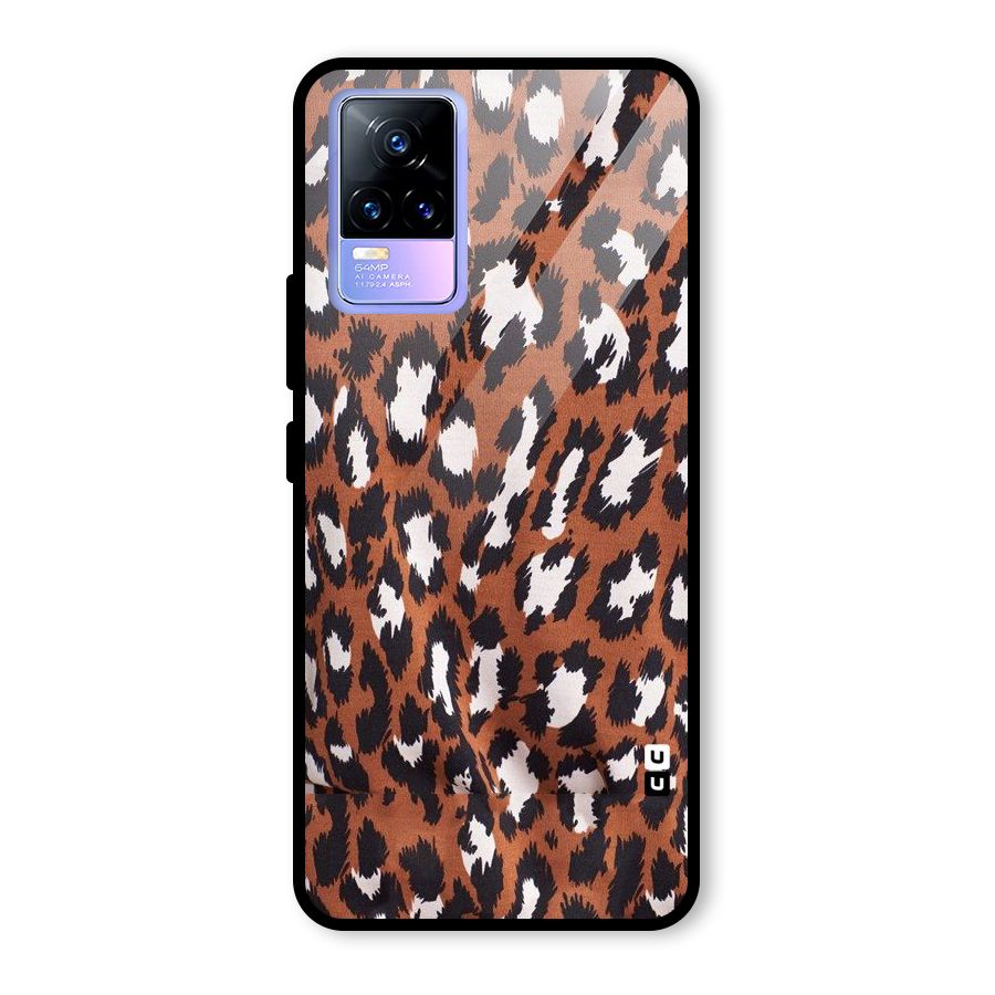 Leapord Design Glass Back Case for Vivo Y73