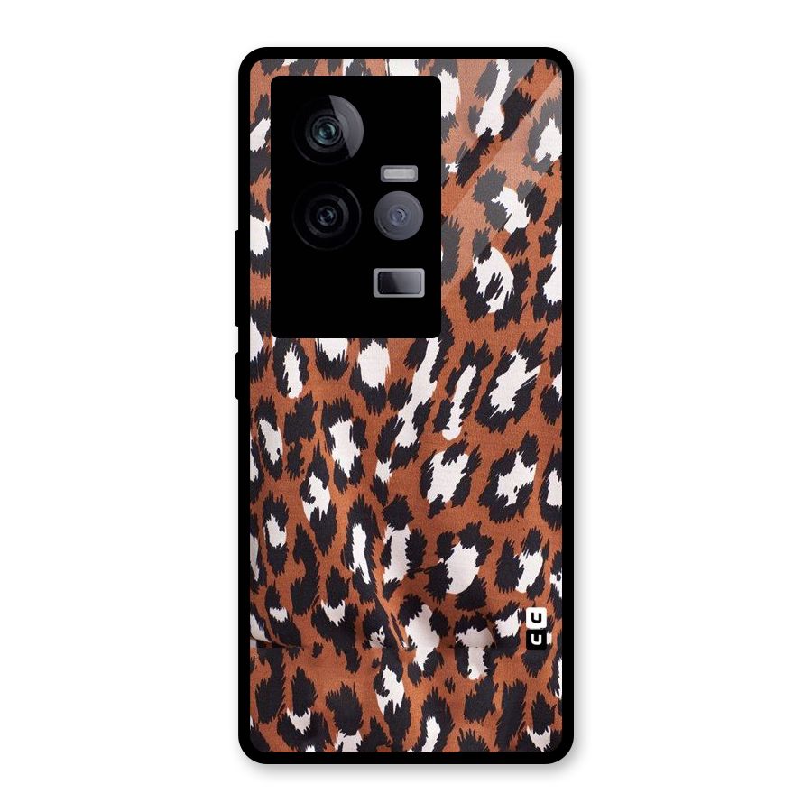 Leapord Design Glass Back Case for Vivo iQOO 11 5G