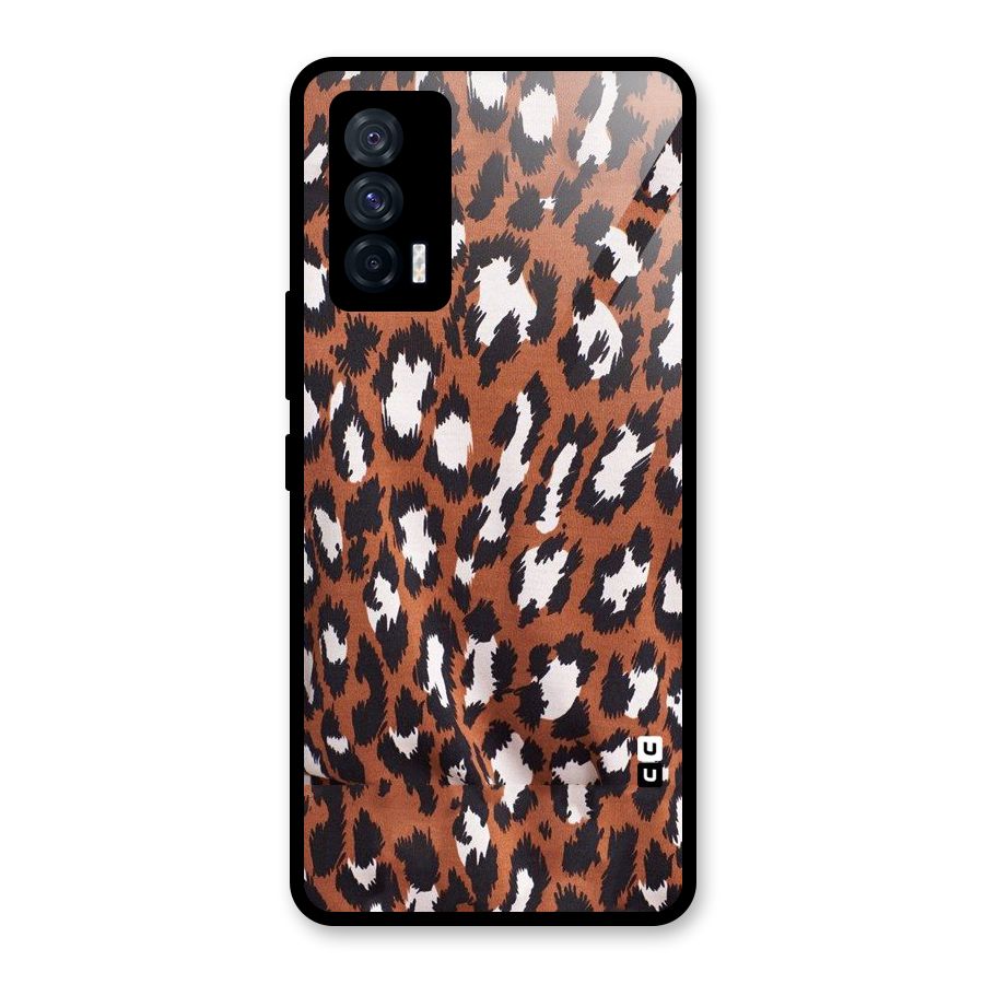 Leapord Design Glass Back Case for Vivo iQOO 7 5G