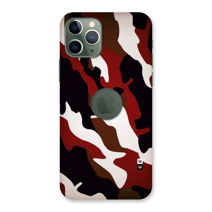 Leapord Pattern Back Case for iPhone 11 Pro Logo  Cut