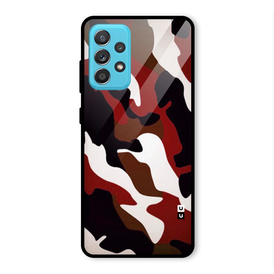 Leapord Pattern Glass Back Case for Galaxy A52s 5G