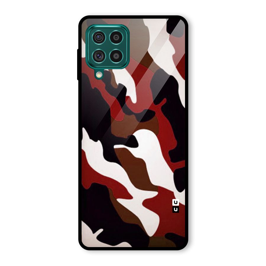 Leapord Pattern Glass Back Case for Galaxy F62