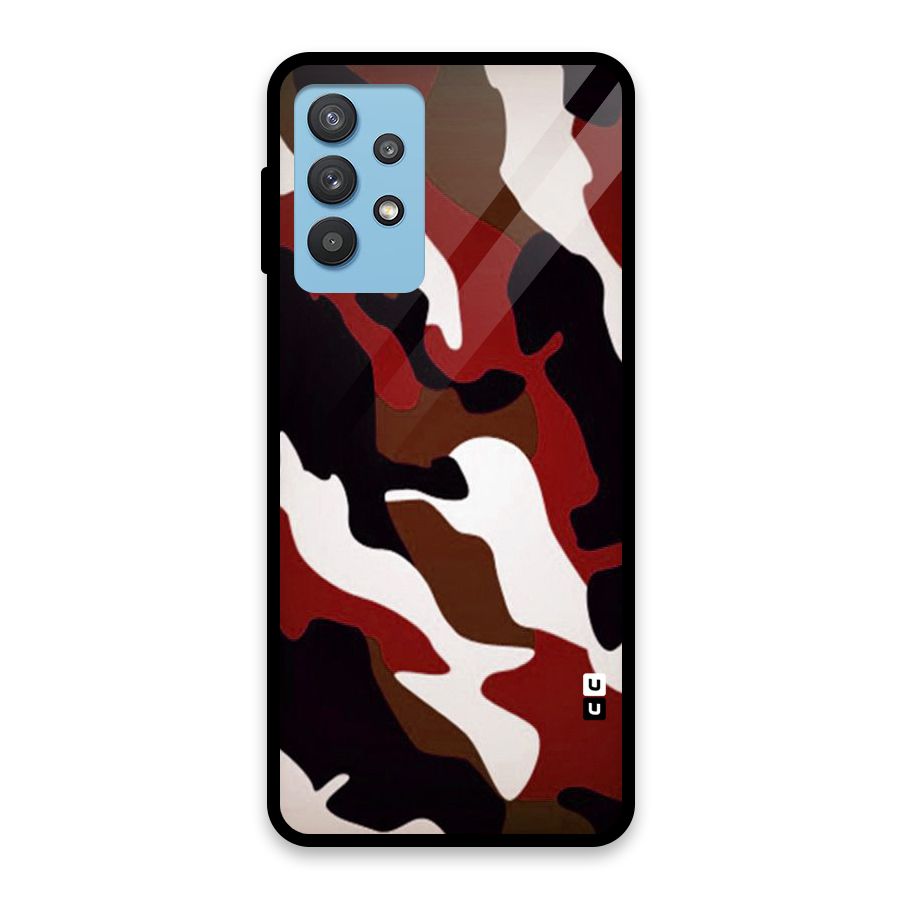 Leapord Pattern Glass Back Case for Galaxy M32 5G