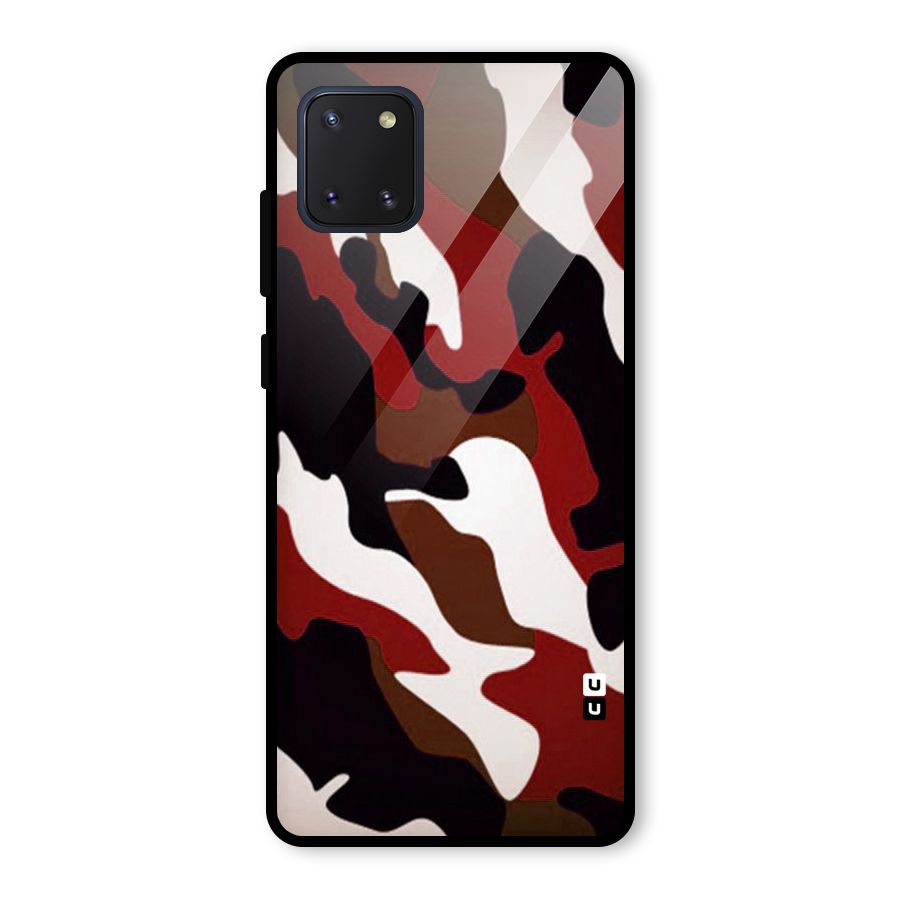 Leapord Pattern Glass Back Case for Galaxy Note 10 Lite