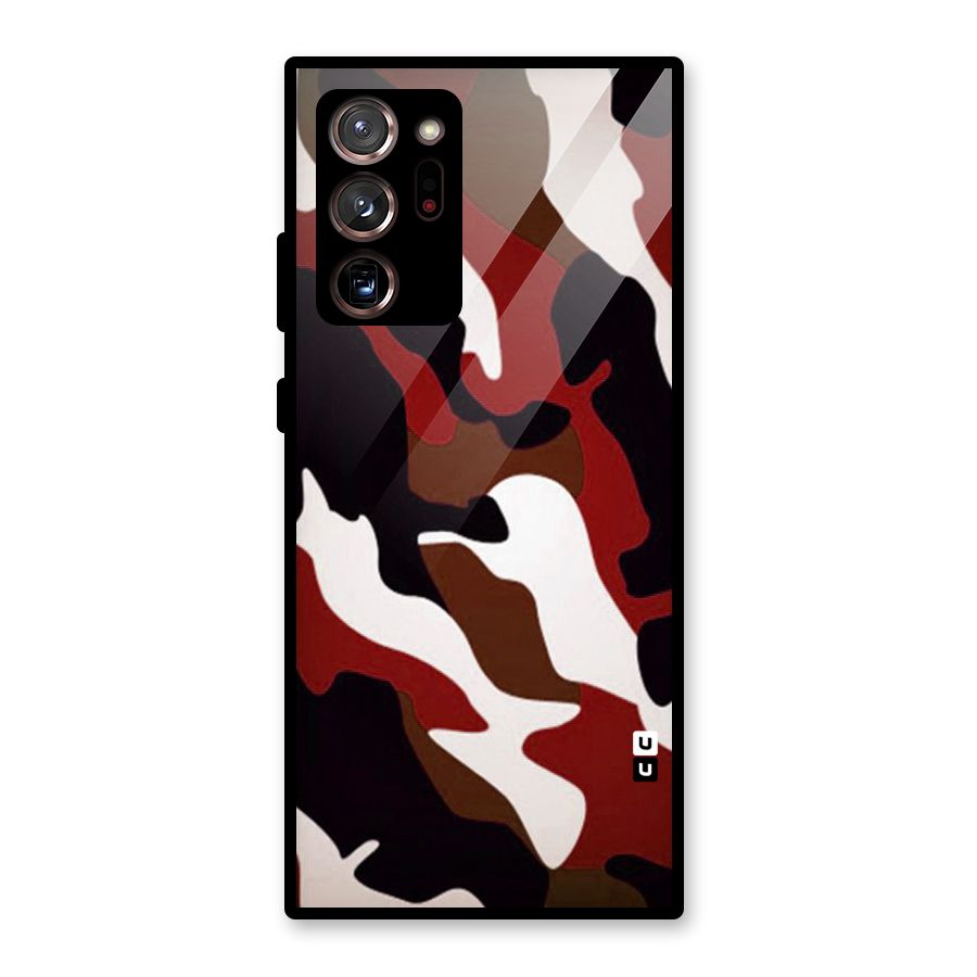 Leapord Pattern Glass Back Case for Galaxy Note 20 Ultra
