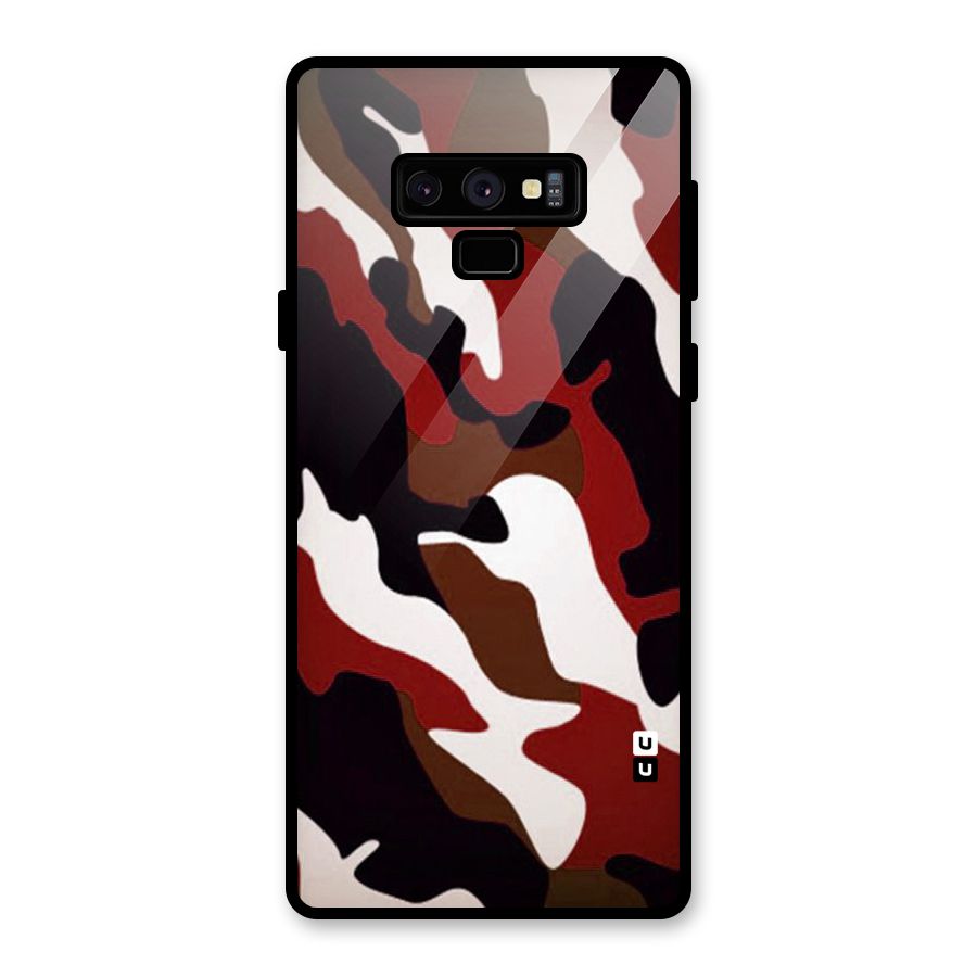 Leapord Pattern Glass Back Case for Galaxy Note 9