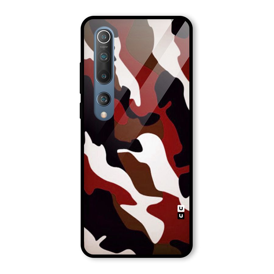 Leapord Pattern Glass Back Case for Mi 10