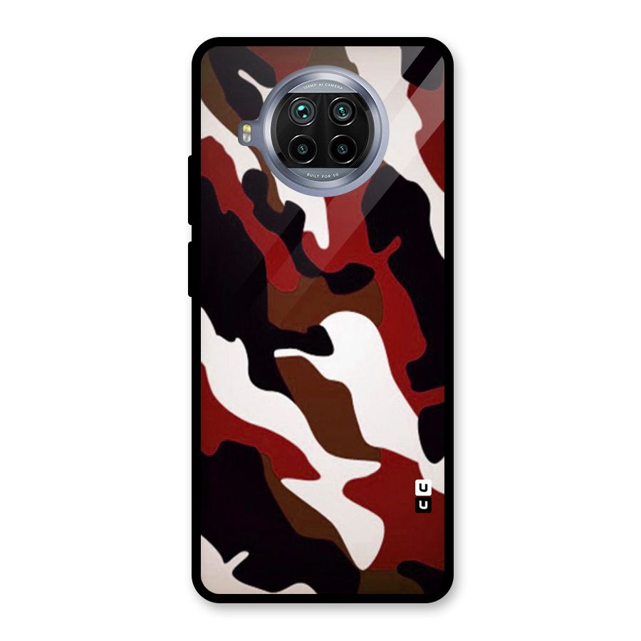 Leapord Pattern Glass Back Case for Mi 10i