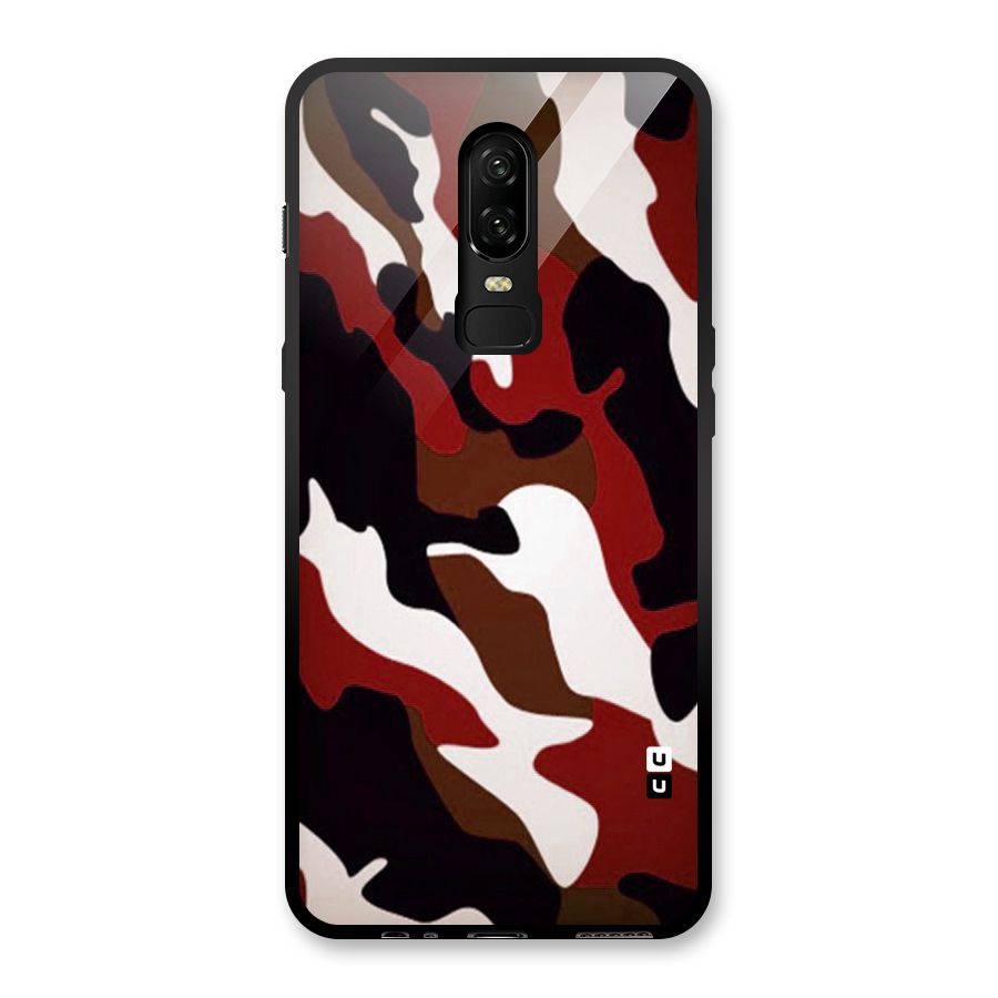 Leapord Pattern Glass Back Case for OnePlus 6