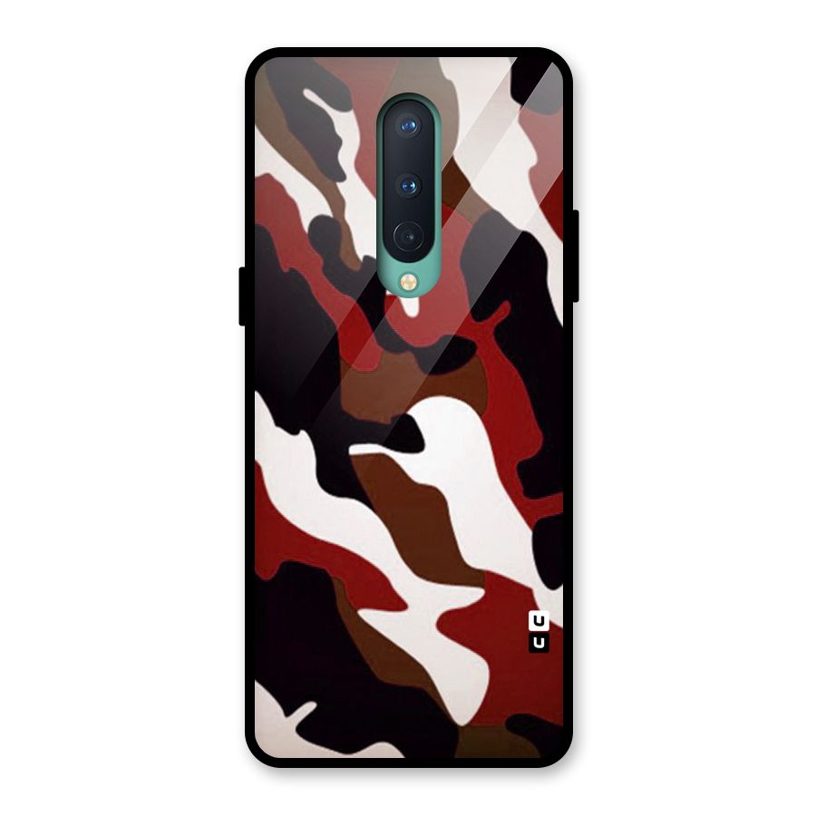 Leapord Pattern Glass Back Case for OnePlus 8