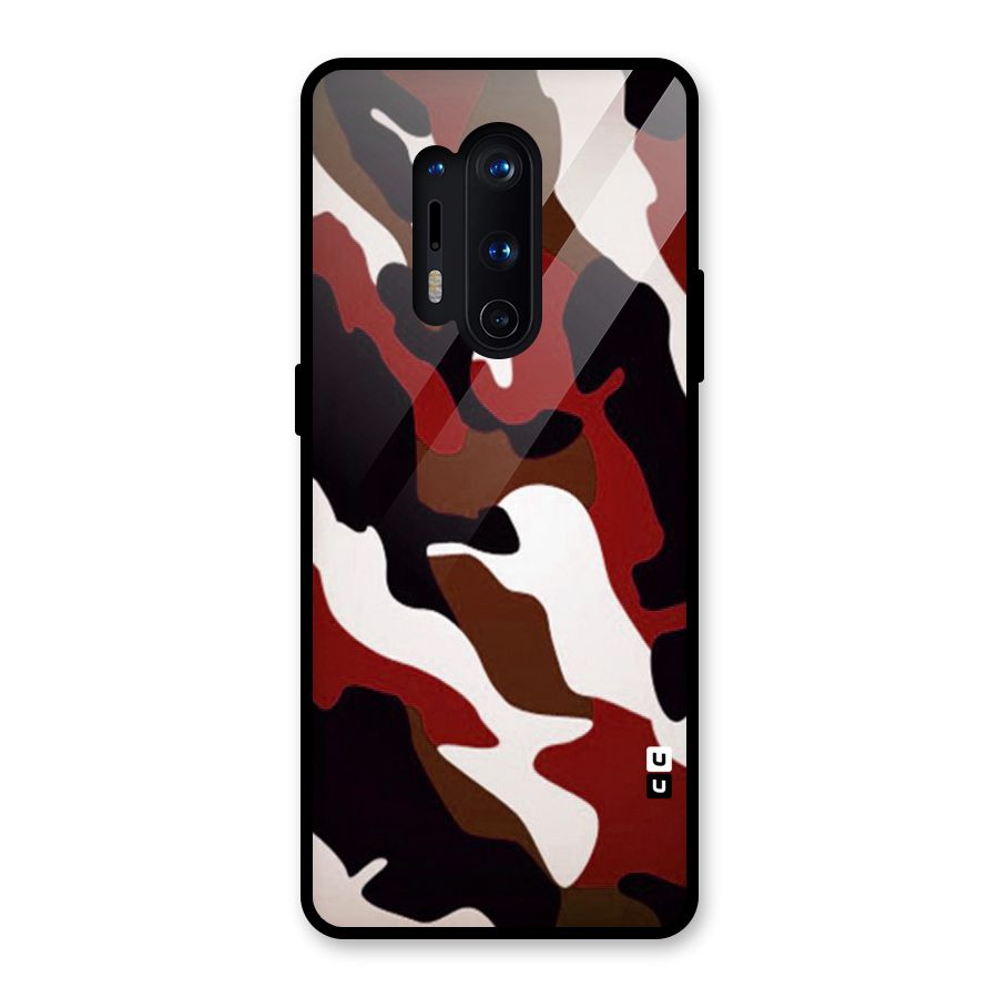 Leapord Pattern Glass Back Case for OnePlus 8 Pro