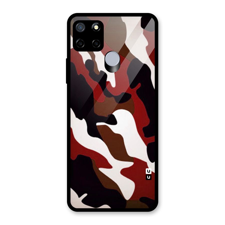 Leapord Pattern Glass Back Case for Realme C12