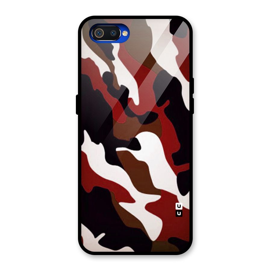 Leapord Pattern Glass Back Case for Realme C2