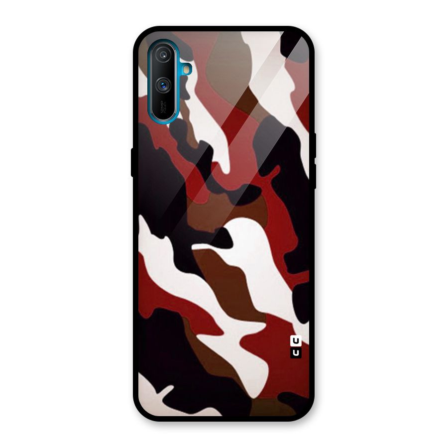 Leapord Pattern Glass Back Case for Realme C3