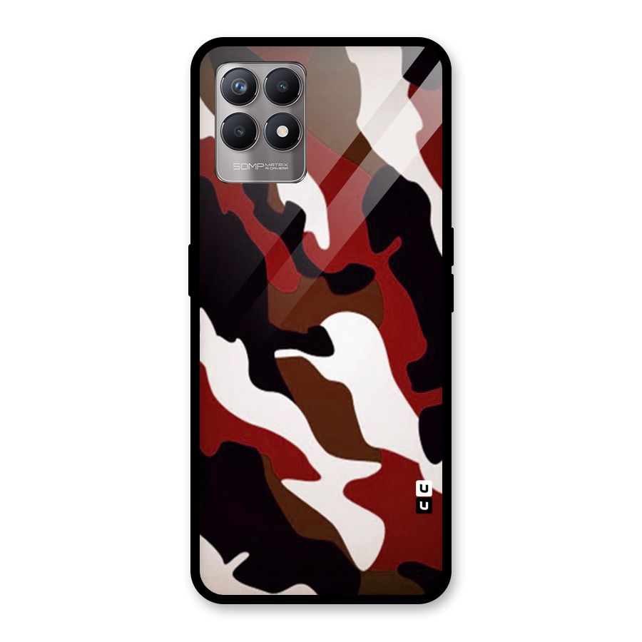 Leapord Pattern Glass Back Case for Realme Narzo 50