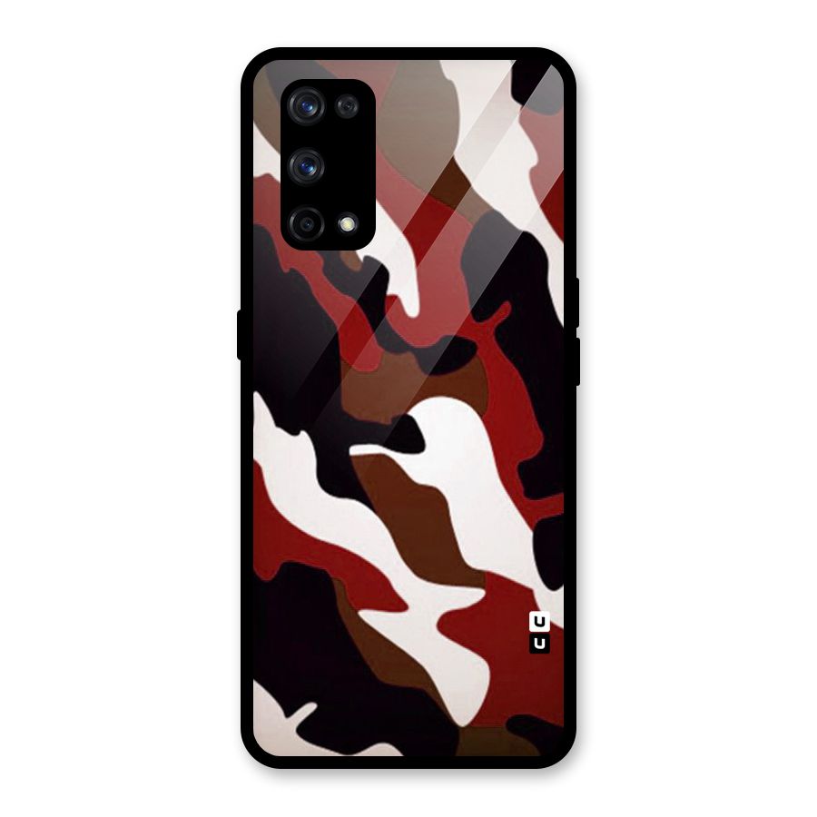 Leapord Pattern Glass Back Case for Realme X7 Pro