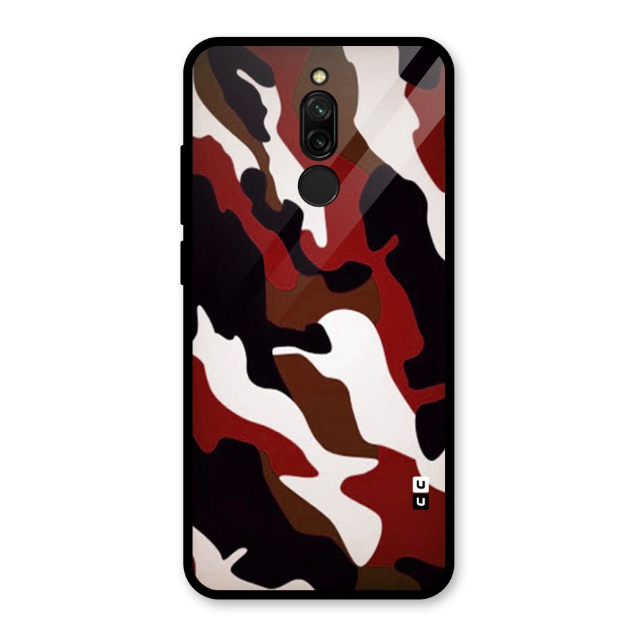 Leapord Pattern Glass Back Case for Redmi 8