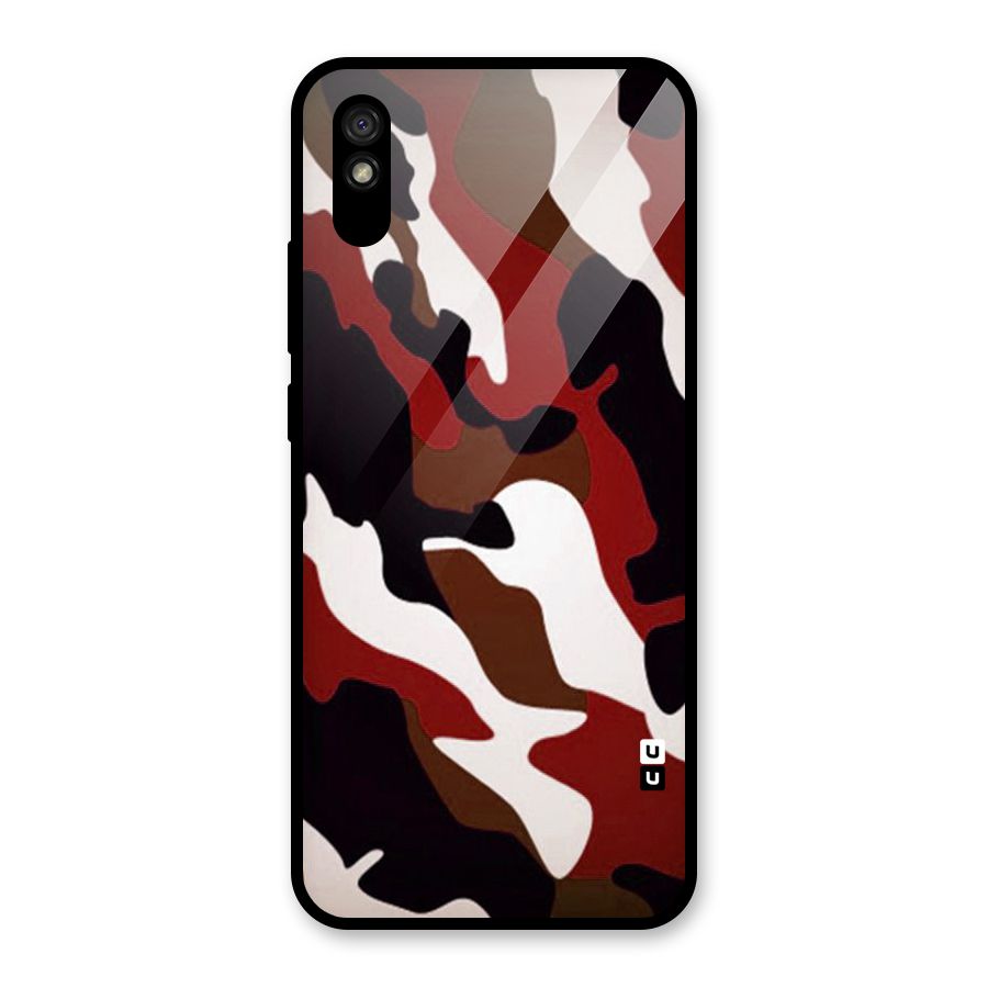Leapord Pattern Glass Back Case for Redmi 9A