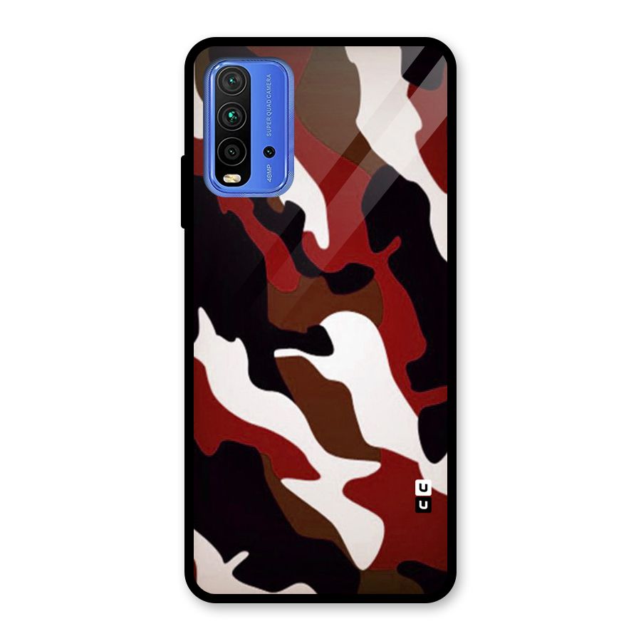 Leapord Pattern Glass Back Case for Redmi 9 Power
