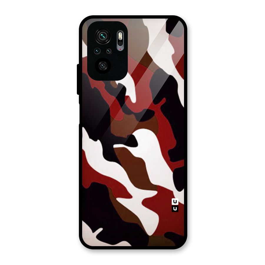 Leapord Pattern Glass Back Case for Redmi Note 10S