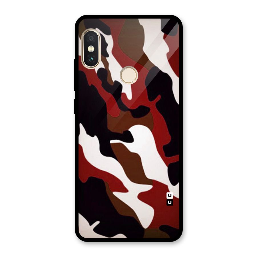 Leapord Pattern Glass Back Case for Redmi Note 5 Pro