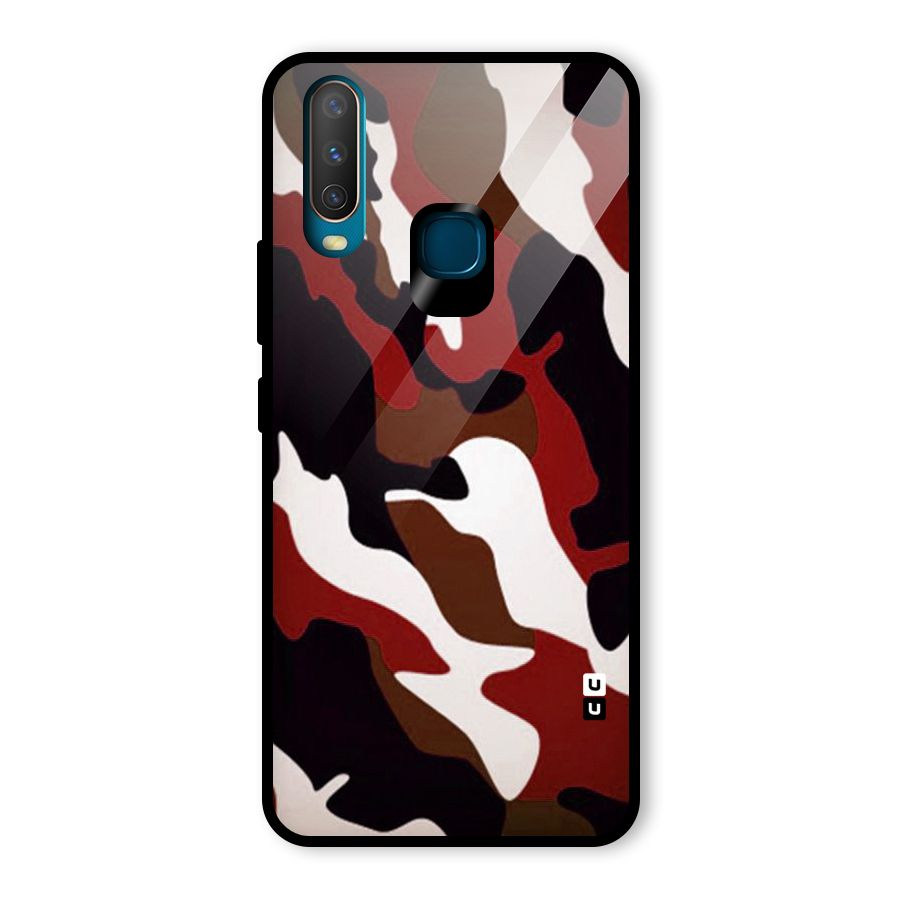 Leapord Pattern Glass Back Case for Vivo U10