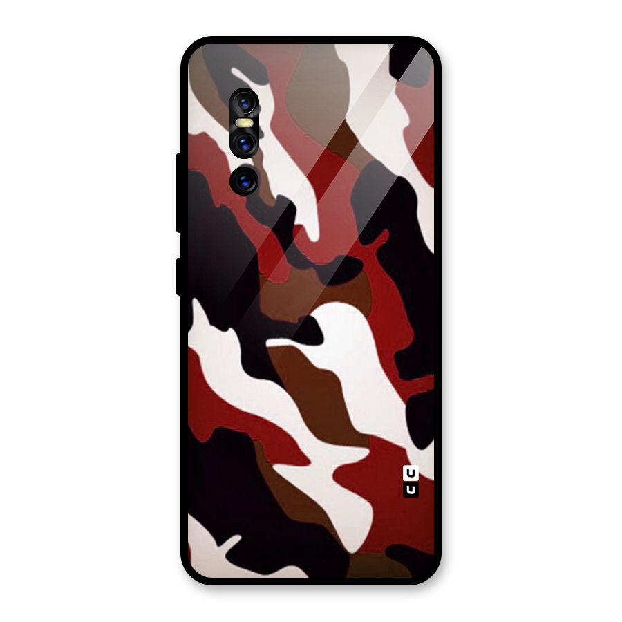 Leapord Pattern Glass Back Case for Vivo V15 Pro