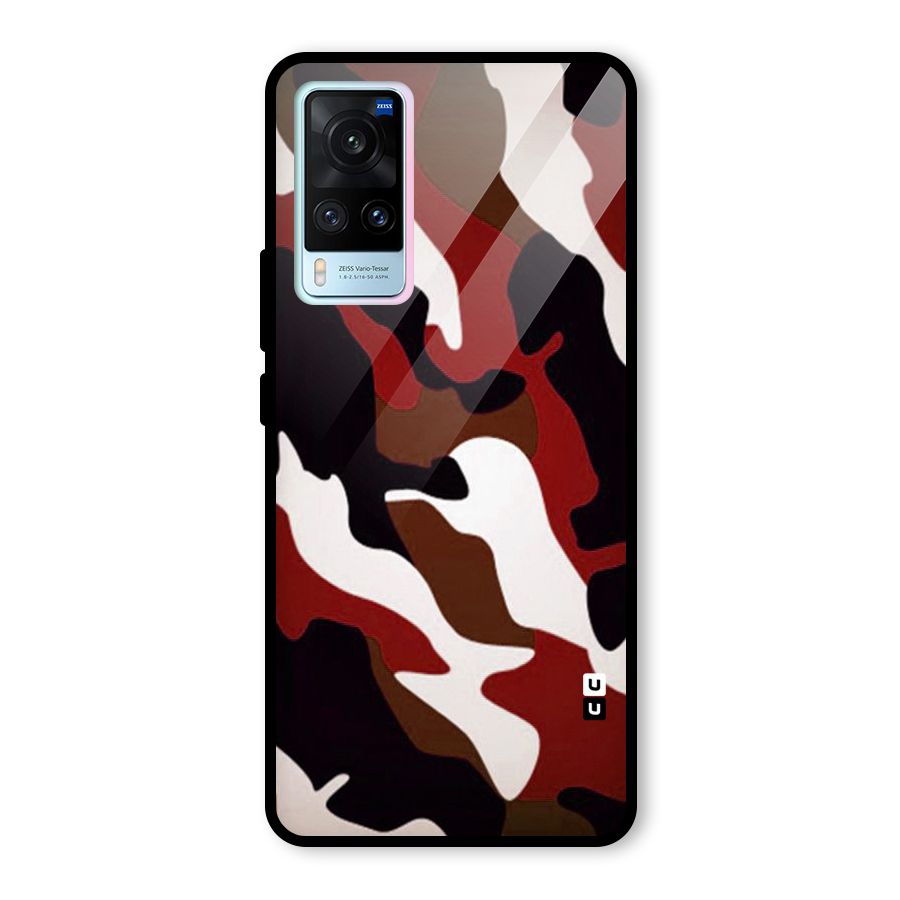 Leapord Pattern Glass Back Case for Vivo X60