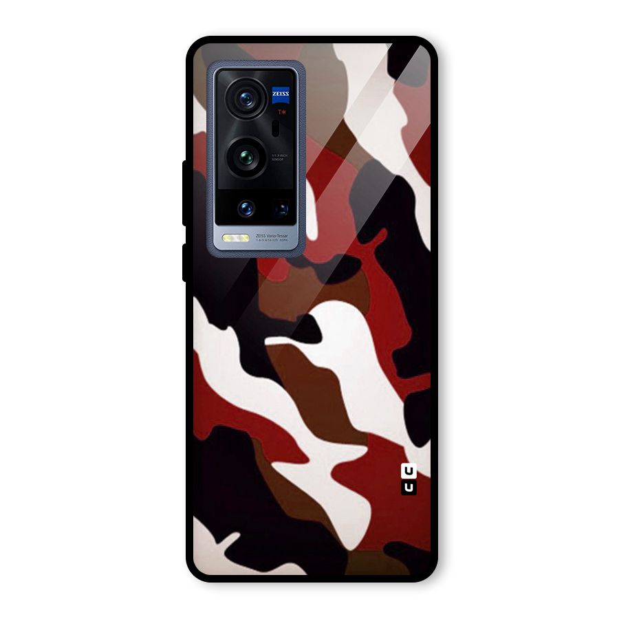 Leapord Pattern Glass Back Case for Vivo X60 Pro Plus