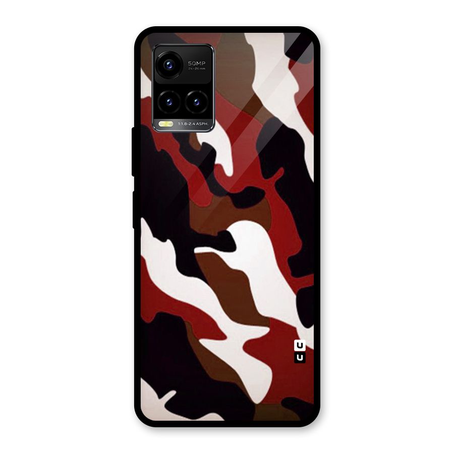 Leapord Pattern Glass Back Case for Vivo Y21T