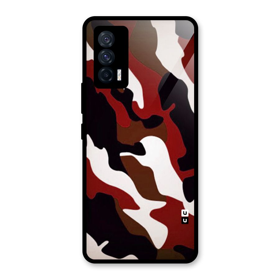 Leapord Pattern Glass Back Case for Vivo iQOO 7 5G