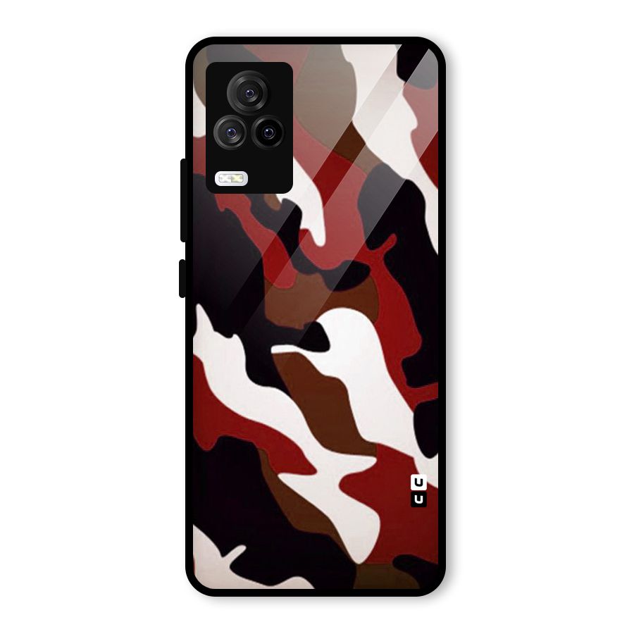 Leapord Pattern Glass Back Case for Vivo iQOO 7 Legend 5G