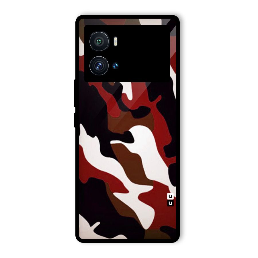 Leapord Pattern Glass Back Case for Vivo iQOO 9 Pro
