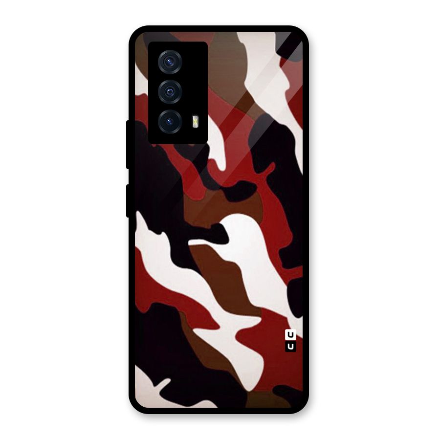 Leapord Pattern Glass Back Case for Vivo iQOO Z5