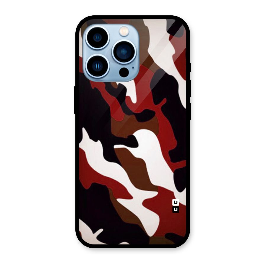 Leapord Pattern Glass Back Case for iPhone 13 Pro