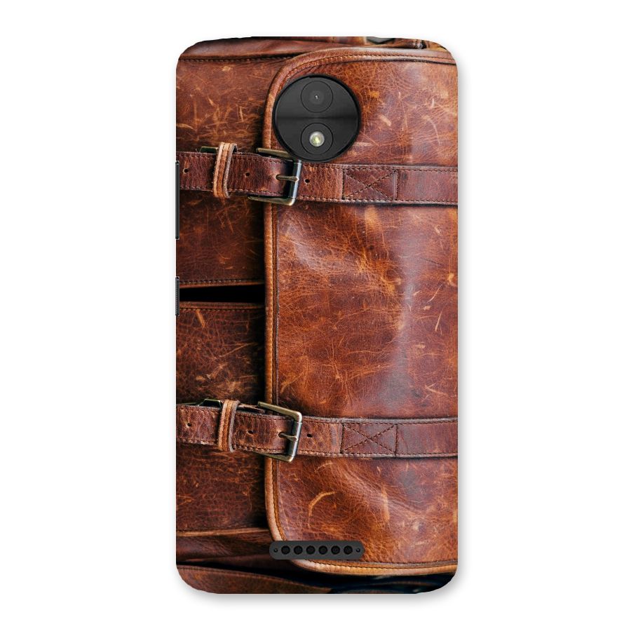 Bag Design (Printed) Back Case for Moto C