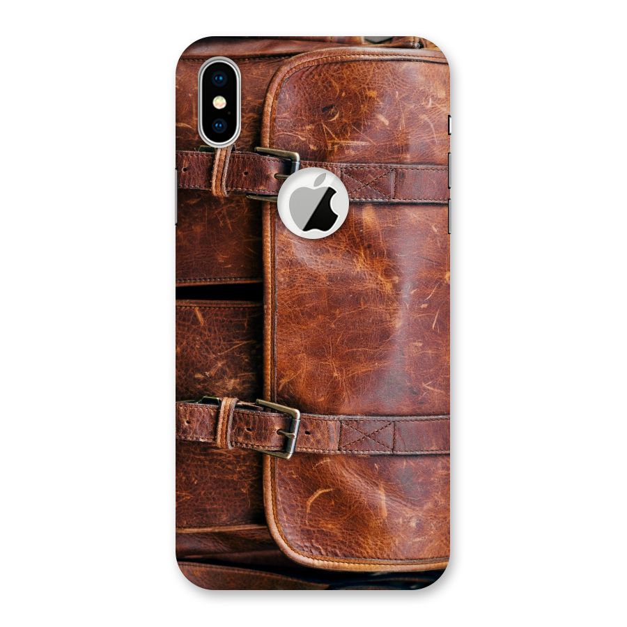 Bag Design (Printed) Back Case for iPhone XS Logo Cut