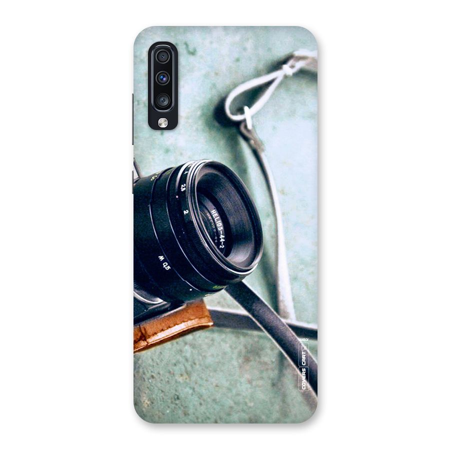 Leather Camera Lens Back Case for Galaxy A70