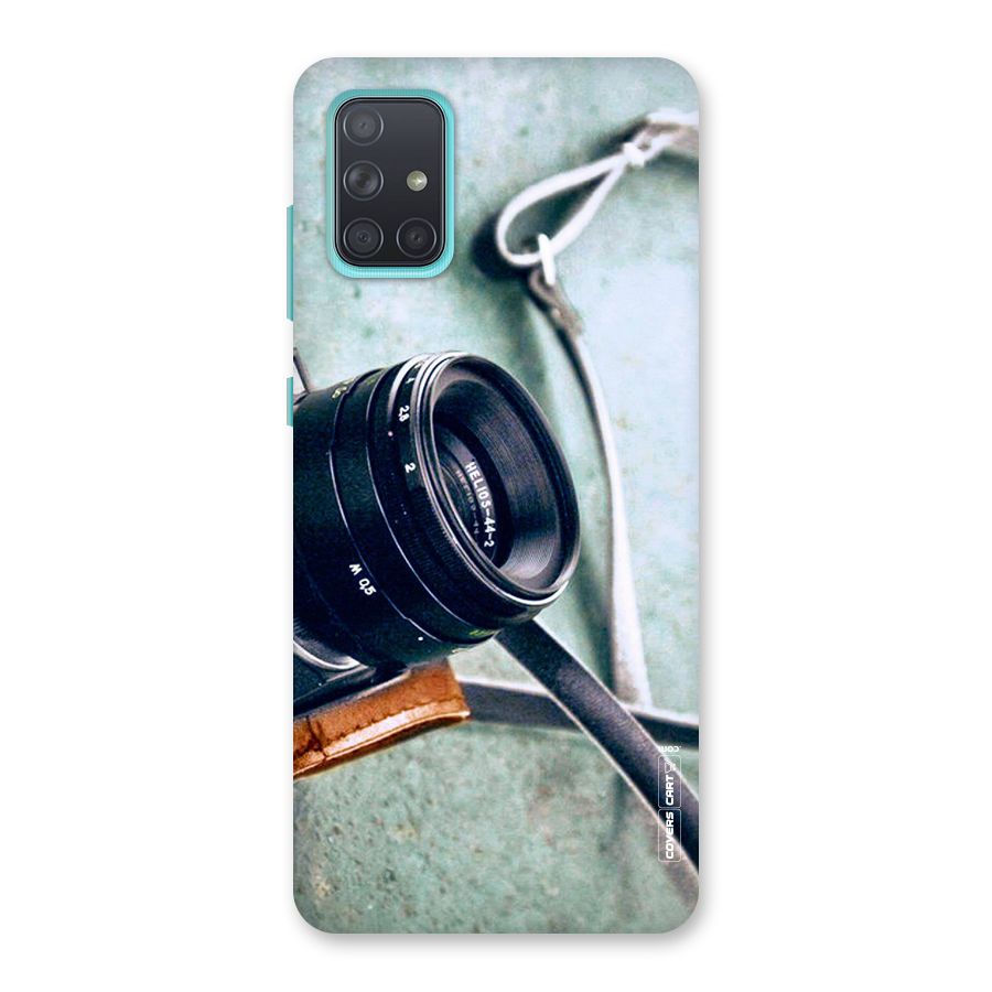 Leather Camera Lens Back Case for Galaxy A71